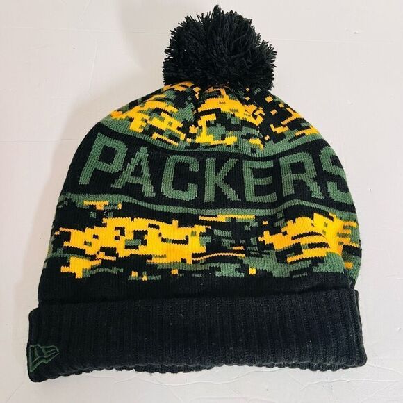 Green Bay Packers Knit Beanie Hat   One Size - Picture 2 of 3